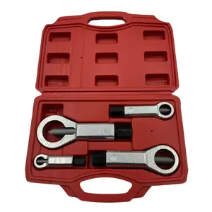 Industrial-Grade Bearing Nut Splitter, 12-27mm Full Size, Rusty and Stripped Bolt Extractor with -Slip Grip for Automotive Repair & Construction Use