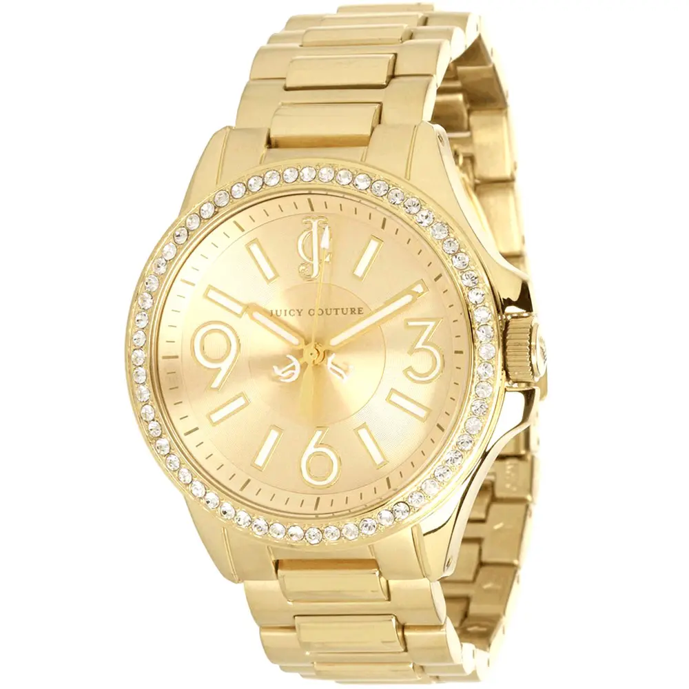 Juicy Couture Women's Jetsetter Gold Tone Dial Watch - 1900959