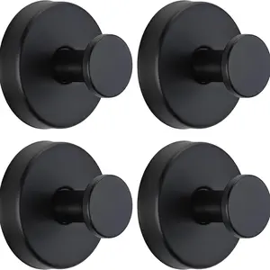 4 Packs Suction Cup Hooks Bathroom Accessories Gadgets Kitchen for Shower, Bathroom, Kitchen, Glass Door, Mirror, Tile – Loofah, Towel, Coat, Bath Robe Hook Holder for Hanging up to 10lbs