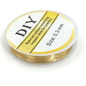 14k gold, 18k gold, rose gold, silver, white gold Wire for Jewelry Making, 18/20/21/22/24/26/28 Gauge Copper Wire, Tarnish Resistant, Perfect for Bracelets, Necklaces, DIY Crafts