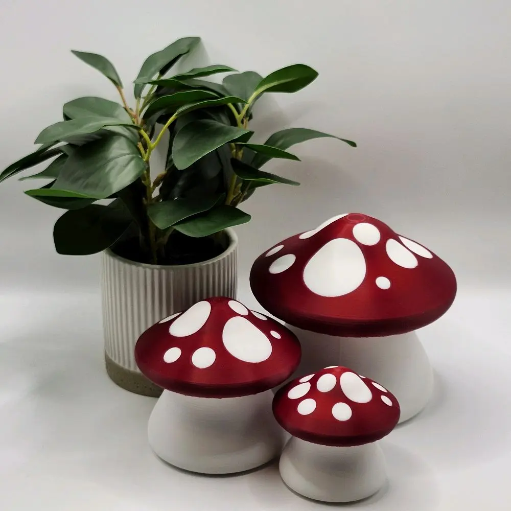 Mushroom Canisters. Set of Three. Mushroom Canisters. Set of Three.