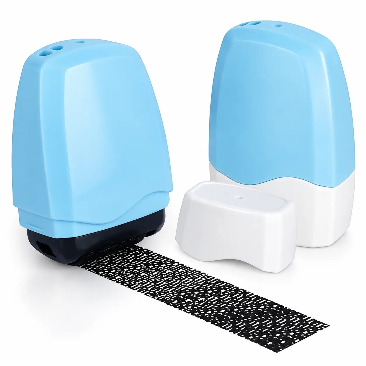 Identity Theft Protection Roller Stamp, Privacy Data Blocker Stamp for ID, Address & Personal Information, Confidential Security Stamp for Mail, Bills, Documents & Office Use