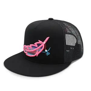 “Feathered Outlaw” -BLK Hot Pink Feather unique headwear