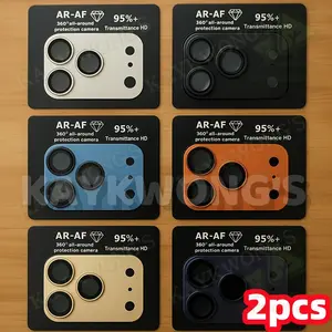 KAYKWONG'S 2pcs Phone Lens Protection Film, PP Material Full Wrap, 9h HD Tempered Glass, 6 Colors Available, Fits iPhone 17 Series