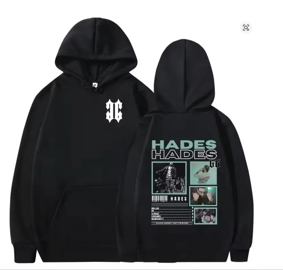 Rapper ##Hades 66 Tour 2025 New Hoodie Men's Hip Hop Fleece Pullover Sweatshirt Man Retro High Quality Fashion Hoodies Streetwear