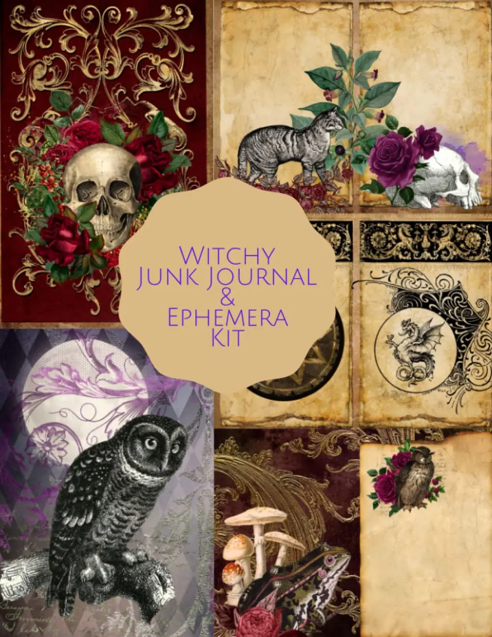 Witchy Junk Journal & Ephemera Kit: A Beautiful Kit for Journaling, Scrapbooking, and Memory Keeping