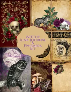 Witchy Junk Journal & Ephemera Kit: A Beautiful Kit for Journaling, Scrapbooking, and Memory Keeping