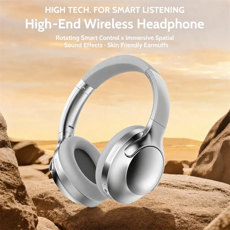 Affordable Wireless Over Ear Headphones, Bluetooth 5.4 Headset with High Quality Sound, Long Battery Life & Comfortable Design