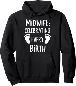 Midwife Doula Childbirth Educator Baby Catcher Pullover Hoodie - Nicolekhach Shop 43B0DBV4QKJ1