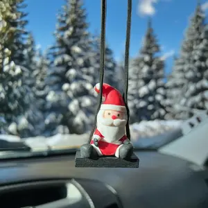Car Mirror Hanging Santa Clause Christmas Ornament