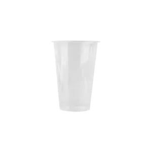 16oz (90mm Diameter) Clear Premium PP Injection Plastic Cups - 500 Pieces/Case