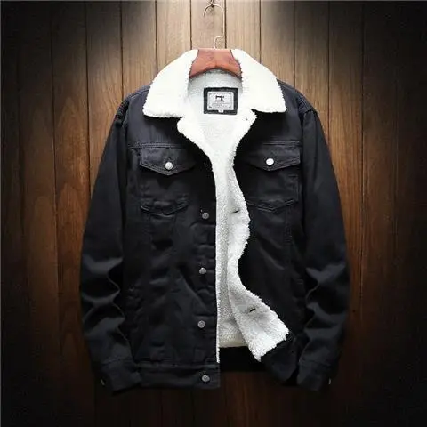 Black lambskin denim jacket