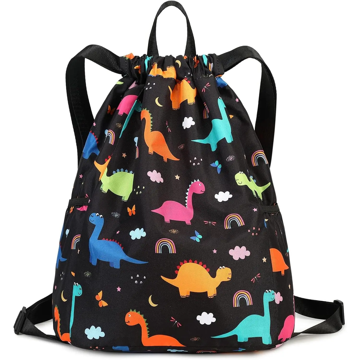 Rainbow Dinosaur Black