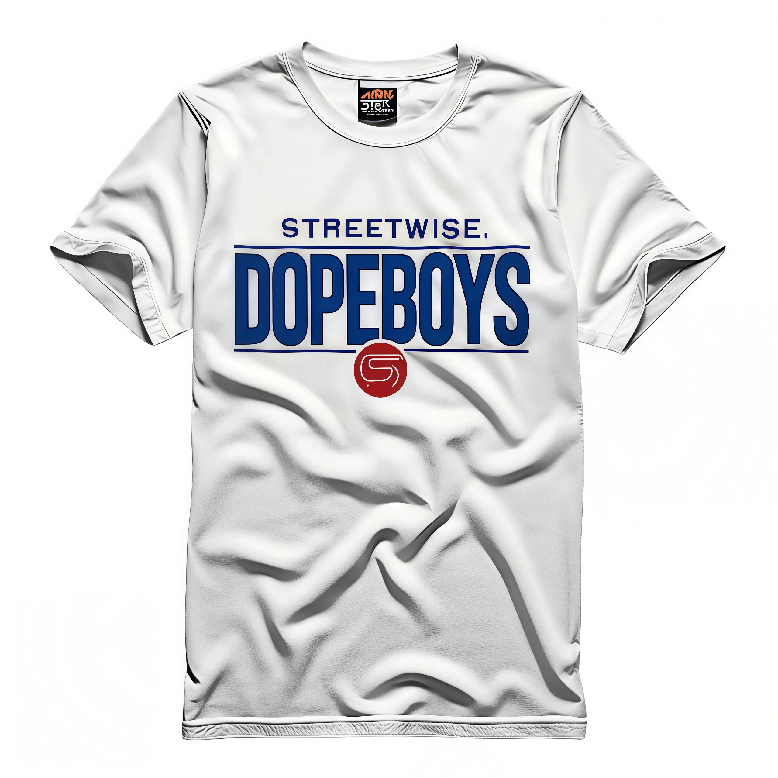 Men's Streetwear Dopeboys Graphic T-Shirt, Loose Fit Short Sleeve Top for Casual All-Season Layering, Tshirt
