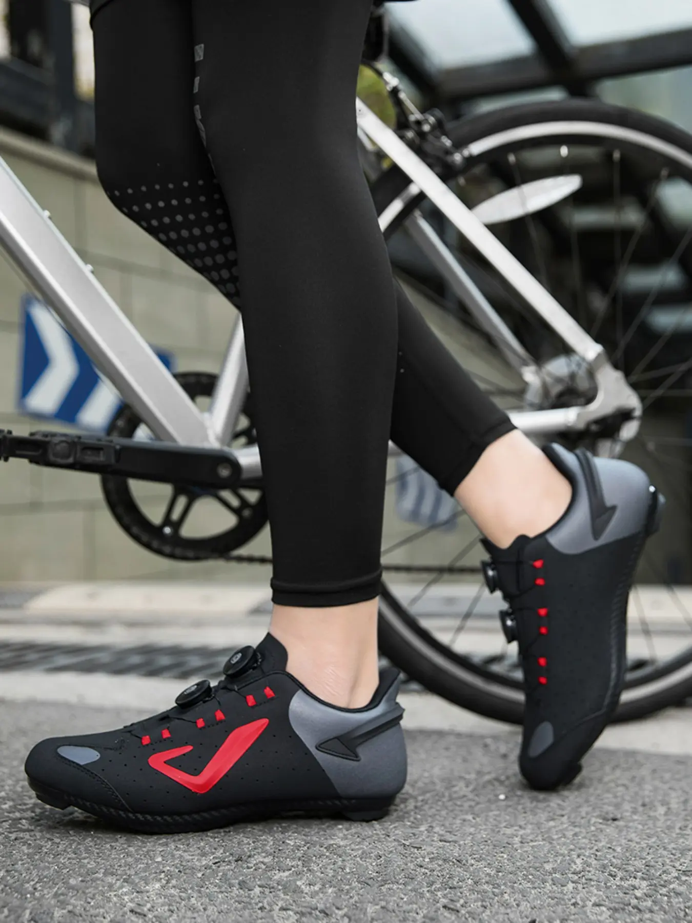Men's Women's Professional Road Cycling Shoes, Golf & Bike Racing, Flat Training Shoes, Comfortable, Durable, Long Ride Friendly