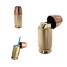 Portable Bullet-Shaped Butane Torch Lighter - Durable Premium Metal, 3-in Tall, 1-inch Diameter, Sleek Design, Adjustable Blue Flame, Refillable, Reliable Ignition System, Thumbclick Ignite, Easy Thumb Operation for Camping, Hiking (Long-Term Use)