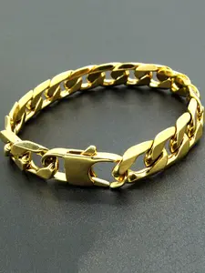 Fashionable Minimalist Chain Bracelet, Cuban Link Bracelet, Stainless Steel Jewelry for Party, Daily Clothing Decor, Trendy All-match & Exquisite Jewelry for Birthday Gift, Elegant Minimalist Bangle, Cuban Bracelets