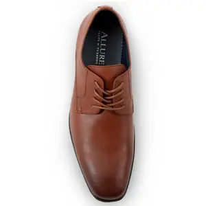 "Allure Oxford" Cognac Leather Tuxedo Shoes