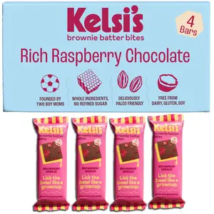Kelsi's Rich Raspberry Chocolate Brownie Batter Bites Pack - No Refined Sugar, honey and dates only - Paleo Friendly