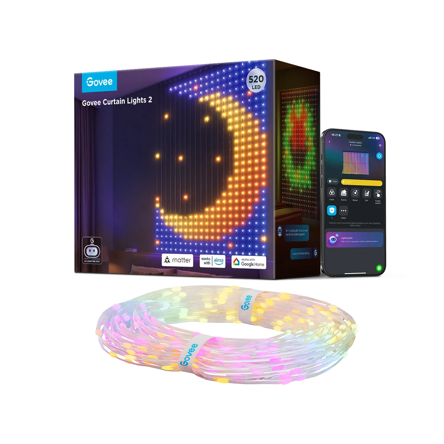 Govee Smart LED Curtain Lights 2 #TikTokShopBacktoSchool