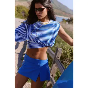 Free People Movement: Hot Shot Mini Skort in Electric Shock