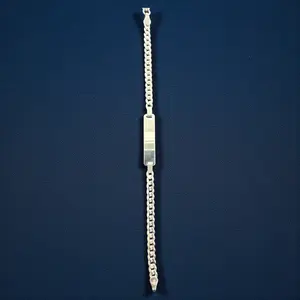 925 Sterling Silver Cuban ID Bracelet – 4mm