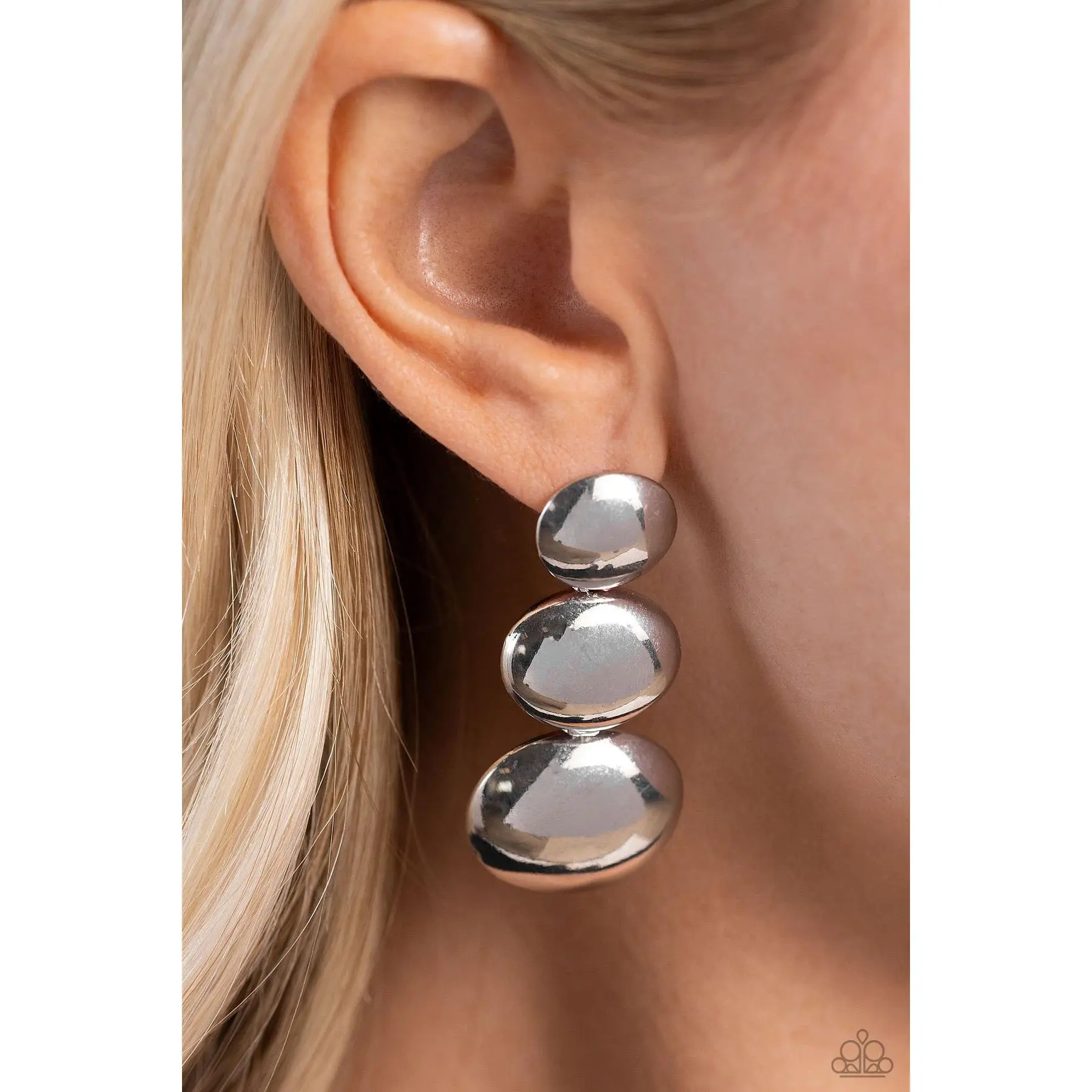 Futuristic Fantasy - Earrings Silver
