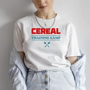 Cereal Training Camp Fast And Convenient Breakfast Humor Design T-shirt