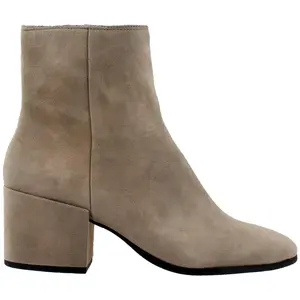 Dolce Vita Womens Maude Round Toe Zippered Casual Boots Ankle Mid Heel 2-3" - Beige