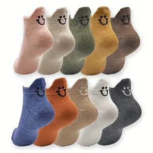 10 Pairs Socks Elastic Ankle Length Socks Aesthetic Socks Cute Socks Lightweight Low Cut Socks For Women Casual Elegant