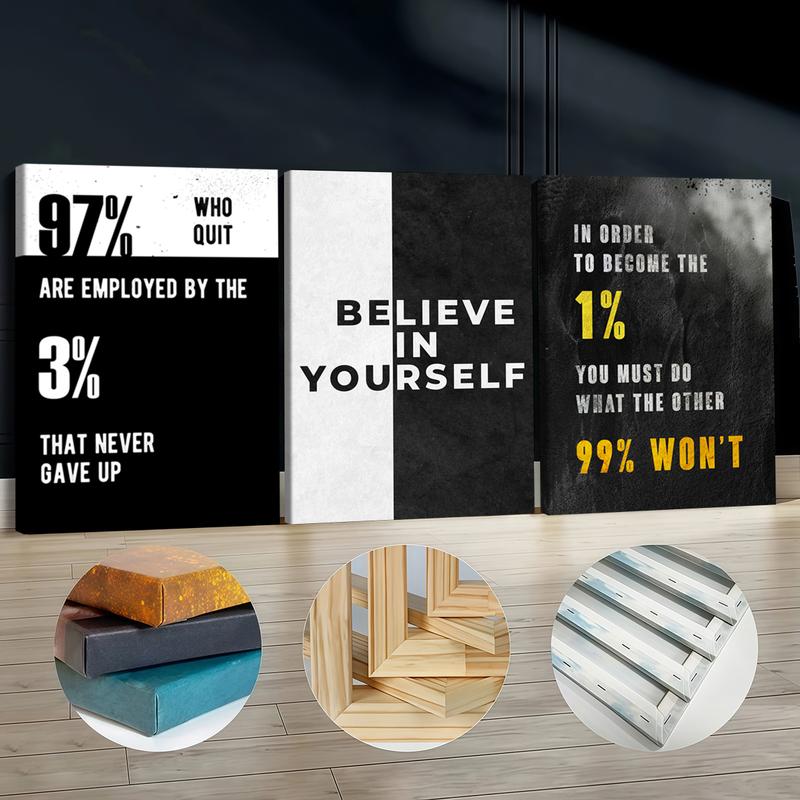 3pcs Wooden Framed Canvas Wall Art, GRIND, EXECUTION, HUSTLE Modern Classic Art Deco Style, Waterproof & Odorless HD 8K Print, Indoor/Outdoor Home Decor for Living Room, Bedroom, Office - Perfect Gift for Friends & Family 3pcs Wooden Framed Canvas Wall Art, GRIND, EXECUTION, HUSTLE Modern Classic Art Deco Style, Waterproof & Odorless HD 8K Print, Indoor/Outdoor Home Decor for Living Room, Bedroom, Office - Perfect Gift for Friends & Family