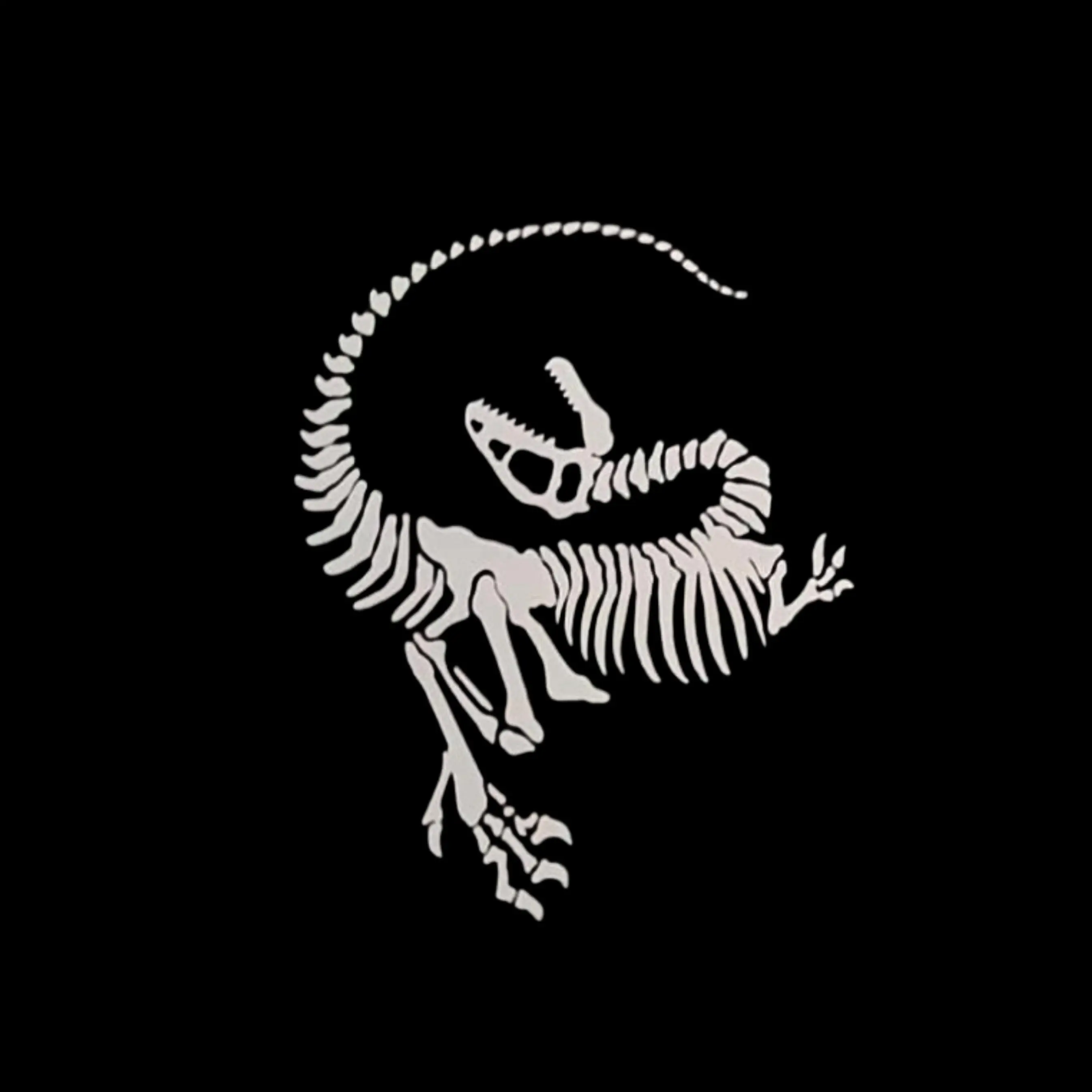 Velociraptor Skeleton Dinosaur Vinyl Decal