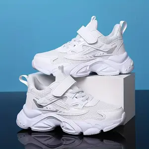 [Mesh Sneakers] Boys' Breathable Mesh Sneakers |       Casual Fashion Sneakers with Hook-and-loop Fastener Closure |       Perfect for Spring/Fall, Youngsters