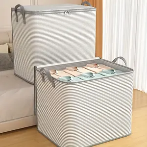 Elegant Moisture-Resistant Fabric Storage Bag, Large Capacity Clothing Packing Bag, Ideal for Home Organization, Moving, Travel, Basement Storage