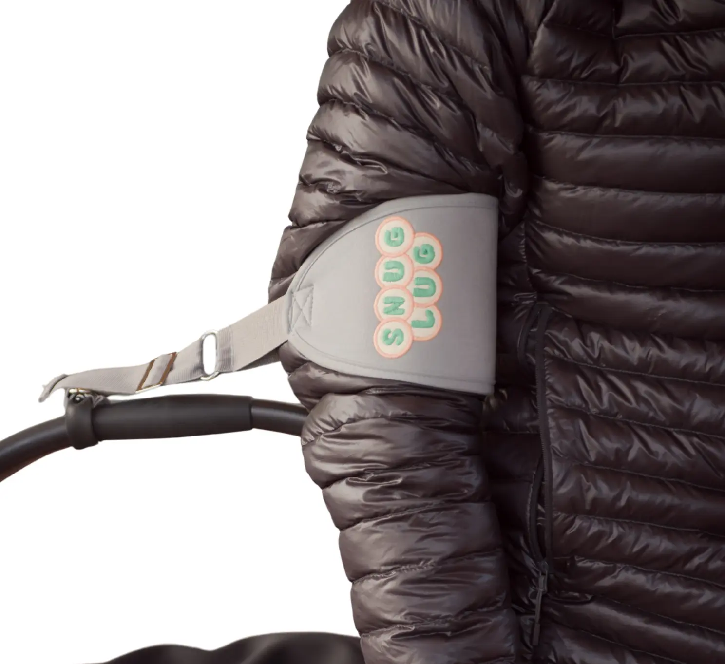 Snug Lug Infant Car Seat Carrying Strap - Ergonomic & Comfortable - Holds 130+ lbs - Universal Fit - Grey