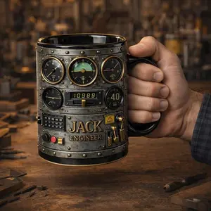 Personalized Engineer Mug, Custom Name Mechanical Engineer Coffee Mug, Gift for Engineer1