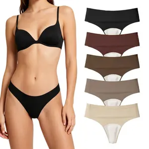 (5pcs) Camel Toe Cover Thongs for Women - G-String, Seamless Design, Basic Fit, Machine Washable, Comfortable Underwear - Workout, Gym, Yoga, Running, Activewear, Leggings - underwear for women