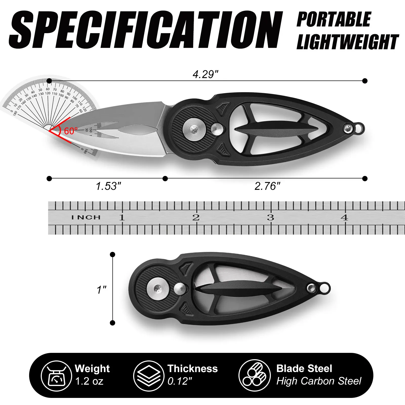 Aluminum alloy handle, steak knife, kitchen knife, fruit knife