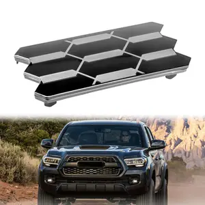 1pc Front Grille Garnish Radar Sensor Cover Trim For Tacoma TRD Pro 2018-2020 ,Replace Part Number 53141-35060 5314135060