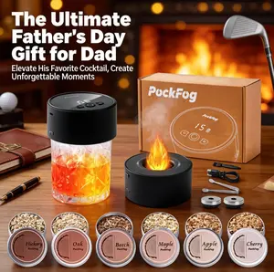 Cocktail Smoke Infuser with Light Up Holder, 2 in 1 Electric Smoker Kit for Family Gathering & Cocktail
