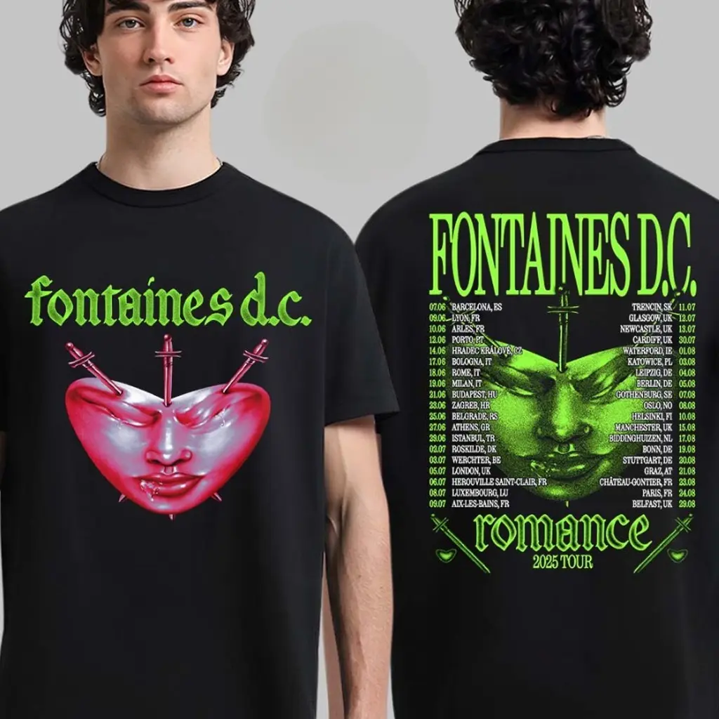 Fontaines D.C. Vintage Bootleg Shirt Starburster Indie Rock Graphic Tee HY6239