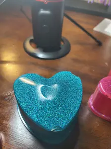 blue heart trinket box
