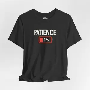 Women's humor and sarcasm related to low patience or energy levels Graphic T-Shirt - Short Sleeve Crew Neck Regular Fit Casual Wear | Soft & Breathable Fabric, Durable Print, Everyday Comfort, Machine Washable, minimalist and humorous graphic design