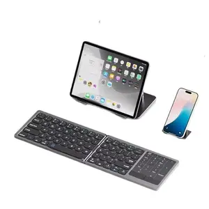 Full-key foldable keyboard wireless Bluetooth portable digital touchpad iPad mobile phone tablet laptop mouse set