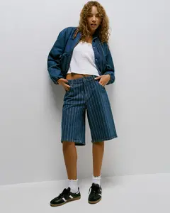 Women's Long Denim Short - Sonic Speed