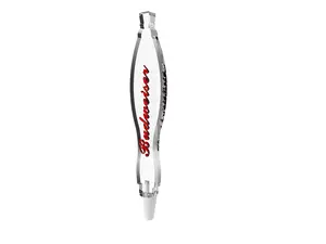 FixtureDisplays® Clear Acrylic Beer Tap Handle Draft Pub Style Bar Budweiser 14104 14104