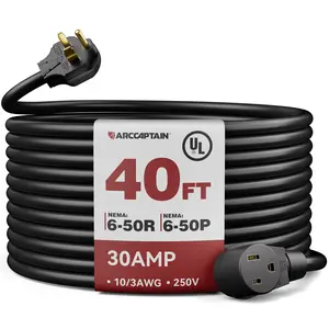 ARCCAPTAIN 10 AWG Welder Extension Cord 30AMP 250V Welder Power Cord