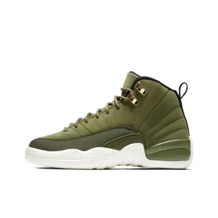 Brand New Sealed Unisex High Top Sneakers Olive Green Suede Leather Off White Sole with Original Shoe Box All Day Comfort Shock Absorbing Cushioned Sole Blister Free For Daily Commute Streetwear Casual Outfits