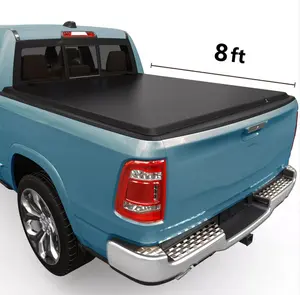8 Ft Bed [Fits 2002-2018 Dodge RAM 1500 & 2003-2026 RAM 2500 3500] Soft Roll-Up Truck Bed Tonneau Cover, w/o Ram Box