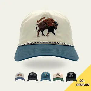 Plainsman EZ Rope Snapback (Unisex) - Structured Ventilated Running Hat Adjustable for Big and Small Heads, Lightweight Breathable Performance Cap for Men and Women, Built for Training, Racing, Gym, and Outdoor Workouts